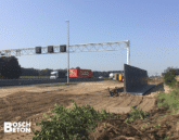Bosch Beton - Keerwanden in antraciet kleur langs de A1