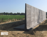 Bosch Beton - Keerwanden in antraciet kleur langs de A1