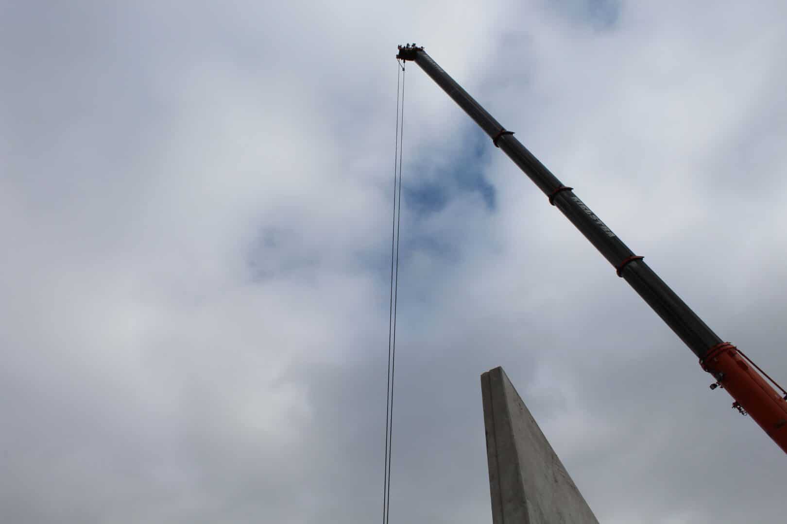 Dijk van Bosch Beton keerwanden voor rangeerstation De Vork in Haren (Groningen)