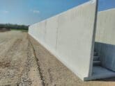 U-Keerwand Bosch Beton voor maisopslag biogasinstallatie Frankrijk