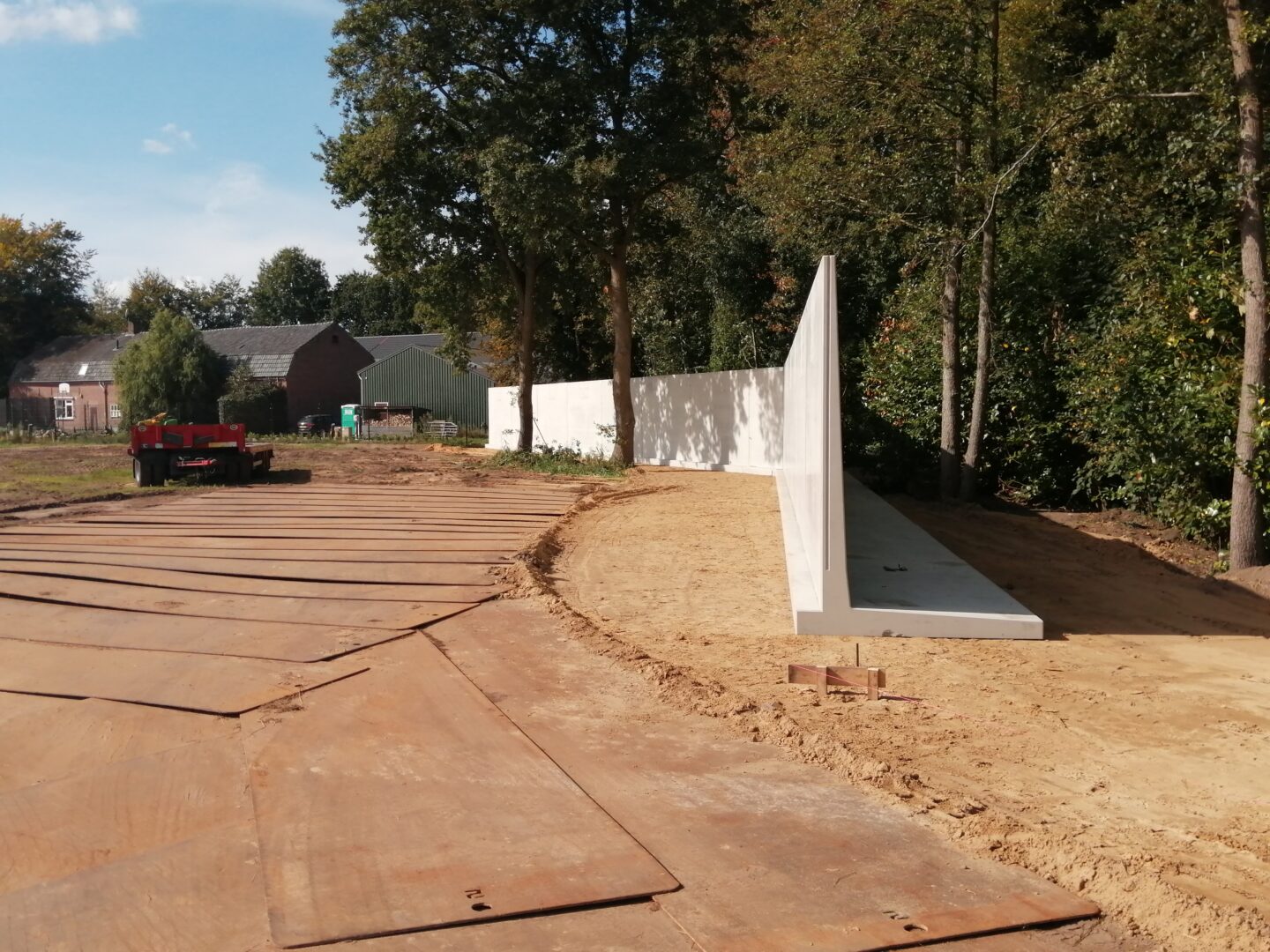 Bosch Beton - Keerwanden met kokowall als geluidswand en terreinafscheiding in Boxtel