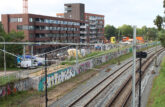 Bosch Beton - Keerwanden vormen geluidswal langs spoorlijn Nijmegen-Den Bosch