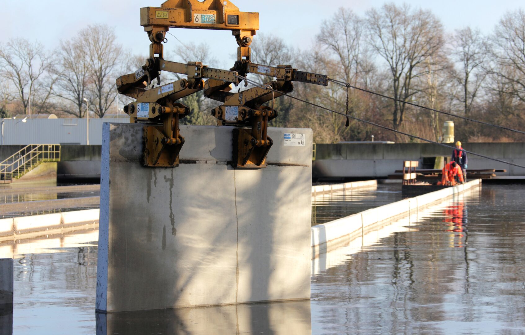 Bosch Beton - Innovatieve oplossing onder water voor rwzi De Sumpel in Almelo