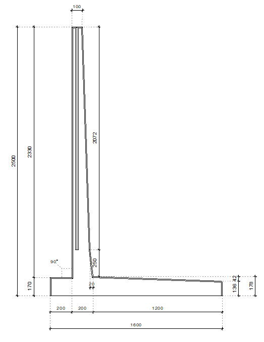 L-Stützwände (mit Absatz)