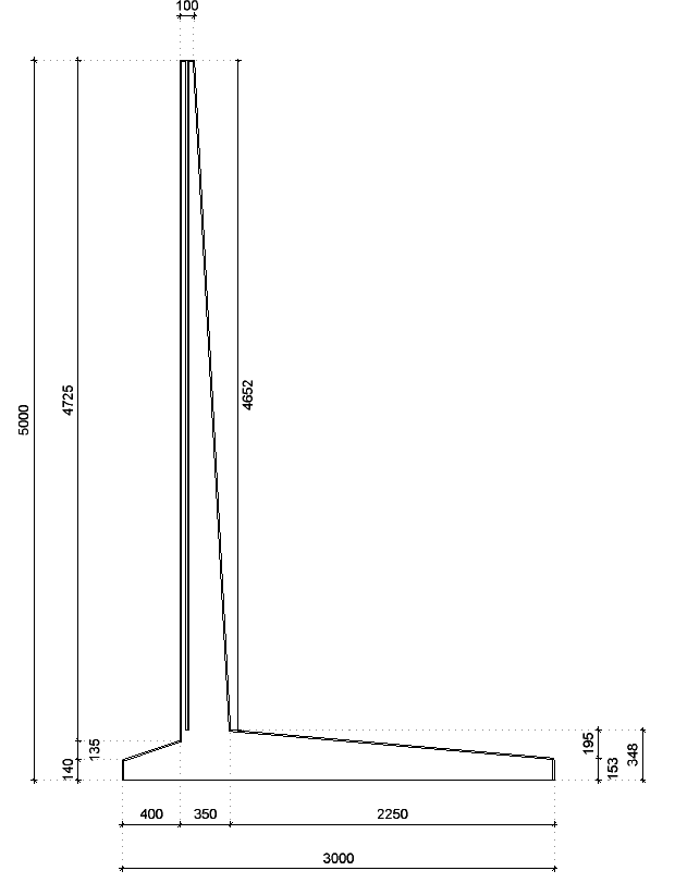 L-Stützwände (mit Absatz)